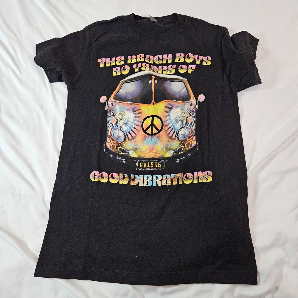 The Beach Boys 50 Years of Good Vibrations Concert T Shirt Mens S Tour Dates